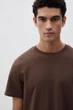 Футболка H&M Regular Fit S коричневий 0685816252 - изображение 4