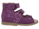 Ортопедические сандалии для девочки, с супинатором 021 Fiolet (нубук), размер 28, артикул (021 F-brn_28) - изображение 6