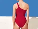 Купальник слитный со съемными вкладышами для женщины Esmara LYCRA® 443449 38(S) Красный - изображение 3