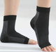 Носки компрессионные для голеностопного сустава бандаж для ног носки без пальцев 40-45 размер черные (SVS) - изображение 5