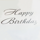 Напис Наклейка На банер Happy Birthday Срібло - зображення 1