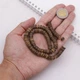 Бусины из Натурального Кокоса, Рондель, на Нити, Коричневый, 8x2.5~5мм, Отверстие 1мм, около 104шт/38см/нить - изображение 2