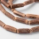 Бусины из Натурального Кокоса, Колонка, на Нити, Коричневый, 14~19x2.5~4мм, 45шт/72см/нить - изображение 4