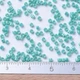Бісер Японський MIYUKI Delica DB0166 11/0, Opaque Turquoise Green AB, 1000шт/5г - зображення 2