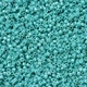 Бісер Японський MIYUKI Delica DB0166 11/0, Opaque Turquoise Green AB, 1000шт/5г - зображення 4