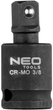 Zestaw przegubów udarowyh NEO Tools 1/4", 3/8", 1/2" 3 szt 10-256 (5907558469646) - obraz 4
