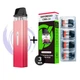 Pod система электронная сигарета Vaporesso XROS Mini Kit Sakura Pink Red + 4 додадтковий картридж под подик электронка перезаправляемая многоразовая вапорессо иксрос мини вейп стартовый набор для вейпинга с картриджем 2 мл corex - изображение 1