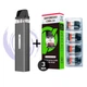Pod система электронная сигарета Vaporesso XROS Mini Kit Space Grey + 4 додадтковий картридж под подик электронка перезаправляемая многоразовая вапорессо иксрос мини вейп стартовый набор для вейпинга с картриджем 2 мл corex - изображение 1