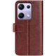 Класичний чохол-книжка Deexe Wallet Style для Xiaomi Redmi Note 14S - Brown - зображення 4