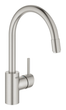 Змішувач для кухні з висувним виливом Grohe Concetto new [32663DC3] - зображення 1