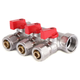 Коллектор с шаровыми кранами и фитингом Koer KR.1125-3 3/4"x3 ways [KR2836] - изображение 1