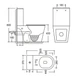 Унітаз-компакт Mixxus BEVEL-0405-R 605х370х800mm, система змиву RIMLESS (MI6728) - изображение 4