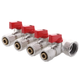 Колектор з кульовими кранами та фітингом Koer KR.1125-4 - 3/4”x4 Ways (KR2837) ( 23740 ) - зображення 1