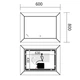 Дзеркало MIXXUS PREMIUM CUBIC MR14-80x60-REVERSE з LED Touch, Anti-fog, димером, рег. яскравості (MP6648) - зображення 5