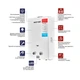 Газовая колонка MIXXUS GWH-0110 BASIC WHITE дымоходная 10 л/мин (цвет белый) (WH0022) - изображение 7