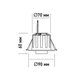 Точковий світлодіодний світильник Maxus Recessed Track Downlight 6W 3CCT White - зображення 3