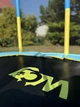 Батут WCG Oval з зовнішньою сіткою 170 см жовто-синій - зображення 4