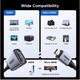 Кабель Ugreen HD182 Micro HDMI to HDMI 8K (4k 240hz 180hz 144hz) Bi-Directional для GoPro Hero 7 Raspberry Pi 4 Sony Nikon HDR VRR 0.2m Grey (65593) - изображение 10
