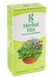 Зеленый чай c мятой, мелиссой и лемонграссом g'tea Herbal Mix с натуральными травами 25 пакетиков - изображение 1