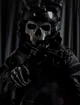 Маска балаклава привид череп Ghost Call of Duty PRO чорна латекс One Size - зображення 3