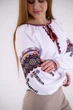 Жіноча вишита сорочка Etnovyshyvka Гуцульська мелодія домоткане полотно біла М - зображення 5
