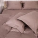 Комплект постельного белья MirSon евро 200x220 см 08 Beige Tencel (2200009637155) - изображение 4