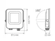 Прожектор LED F3e 1000Lm 5000K AC/DC 12-48V IP65 VL-F3e-105W-12V VIDEX - зображення 8