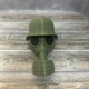 Крышка на фаркоп Stalker Заглушка с противогазом и шлемом колпак Зеленый 50 мм 3d-9201 - изображение 1