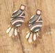 Женские сережки в стиле Бохо jewelry нежного кораллового цвета - изображение 3