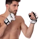Рукавички для змішаних єдиноборств MMA на липучці Поліуретан Zelart розмір XS біло-чорні BO-5699 - зображення 2