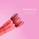 Гель-лак EDLEN Impress Cat 08 малиновий з ефектом котячого ока, 9 мл - зображення 2