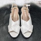 Босоножки женские Fashion белые на невысокой платформе 36р (23,3 см) 4469-2 - изображение 5