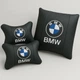 Комплект подушек в авто для поясницы и подголовника с логотипом BMW - изображение 1