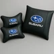 Комплект подушек в авто для поясницы и подголовника с логотипом SUBARU - изображение 1