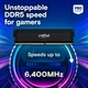 Модуль памяти для компьютера DDR5 32GB 6400 MHz Pro Overclocking Black Micron (CP32G64C40U5B) - изображение 2