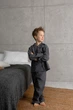 Пижама детская Handy Wear Homely вареный хлопок в клетку графит 110-116 - изображение 7