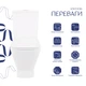 Унитаз-компакт Qtap Cardinal Ultra Quiet безободковый с сиденьем Soft-close QT04222168AUQ3W - изображение 3