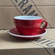 Чашка з блюдцем Loveramics EGG 300мл Red - зображення 2