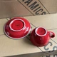 Чашка с блюдцем Loveramics EGG 200мл Red - изображение 3