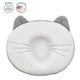 Подушка-подголовник ортопедическая для новорожденных New Life "Котик Memory Air" 21х19 белый-серый - изображение 2
