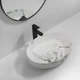 Раковина накладна MIXXUS PREMIUM ELLIPSE-0104 MARBLE 550х415х140mm (MP6554) - изображение 4