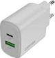 Сетевое зарядное устройство Canyon OnCharge 200 20W 1xPD 1xQC EU White (CNE-CHA200-21) - изображение 1