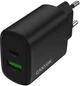 Сетевое зарядное устройство Canyon OnCharge 250 25W 1xPD 1xQC EU Black (CNE-CHA250-31) - изображение 1
