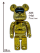 Статуетка Bearbrick x BAPE X HAJIME SORAYAMA BABY MILO 400% 28 см Medicom Toy Золотий - зображення 9