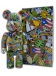 Статуэтка Bearbrick x Puerto Rico 400% 28 см Medicom Toy Острів - зображення 1
