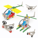Металлический конструктор Technok Toys «Воздушный транспорт» — 191 деталь, арт. 1042 - изображение 6