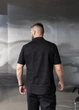 Сорочка з льону MonsterBrand короткий рукав 5XL (60) чорна - зображення 3