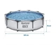 Семейный каркасный бассейн круглый Bestway 56406 305 x 76 см на 4678 л Синий - изображение 3