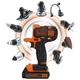 Аккумуляторный многофункциональный инструмент BLACK+DECKER MT218K 18 В 1.5 Ач 20.9 Нм 1.46 кг (MT218K) - изображение 5
