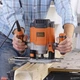 Фрезер мережевий BLACK+DECKER, 1200 Вт, 8000 - 28000 об/хв, цанга 6 - 8 мм, максимальний діаметр фрези - 30 мм, вага 3.37 кг, - изображение 6